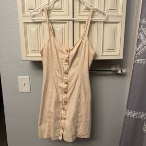Cream mini dress